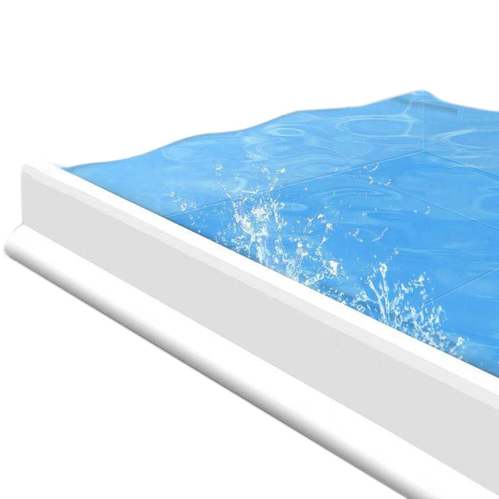 Barrera Agua Ducha Borde Plato Barrera Agua Ducha Barrera de tapón de agua plegable para baño, protector contra salpicaduras/presa de umbral resistente a las manchas para ducha/bañera/encimera/fregade