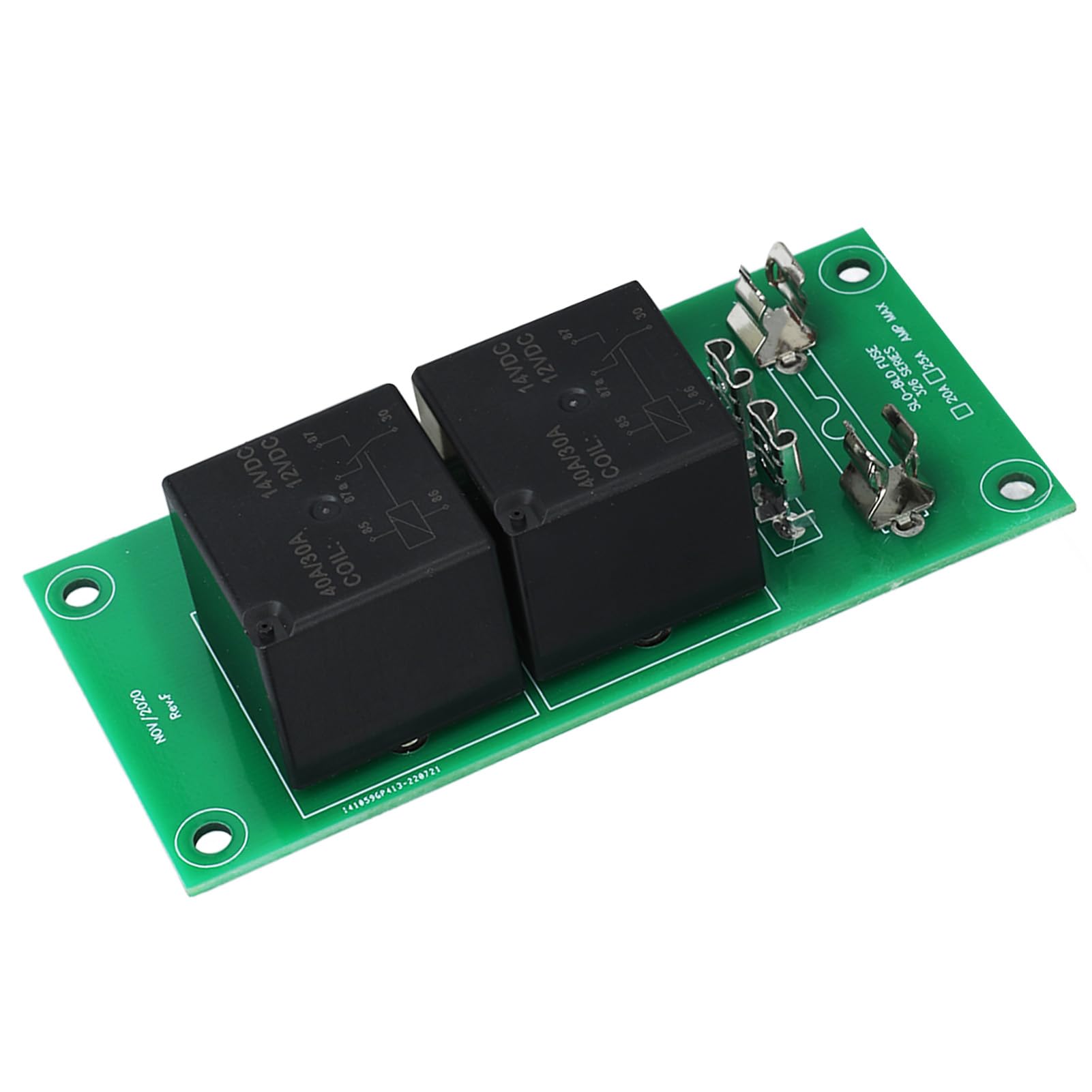 Tablero de control de relé de engranaje de alimentación de 12 V RV 14 1130 Fusible de alto rendimiento de 20 amperios deslizable de metal ABS resistente reemplazo para Fleetwood