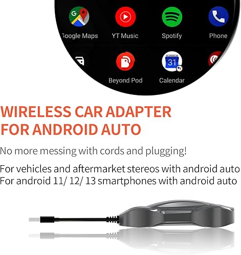 Miniatura 2 de DriveLink Nuevo adaptador inalámbrico Android Auto para coche con cable AA inalámbrico Android Auto Dongle 2023