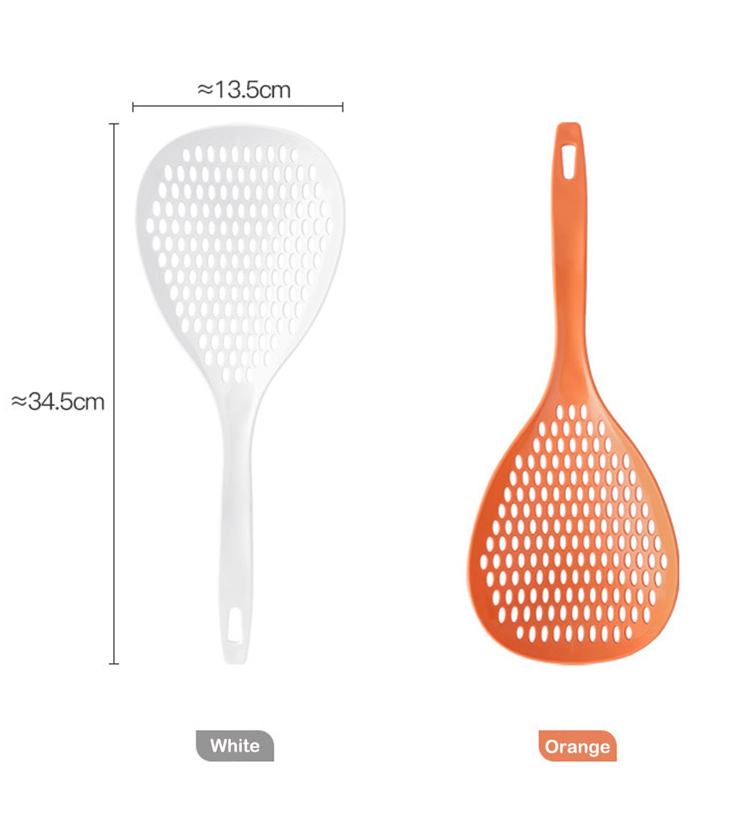 Espumadera ranurada Spider Strainer, Profesional Colador y Escurridor agua, Espumadera Colador de Cocina, Rasera Cocina alta Resistencia al Calor, Apta para Lavavajillas, 2 piezas