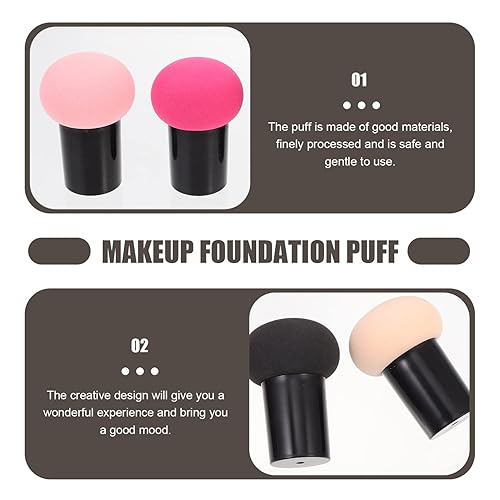 Miniatura 8 de Uonlytech Esponjas de maquillaje húmedo/seco 8pcs Fundación Esponjas de maquillaje Esponjas de sombra de ojos Cepillo