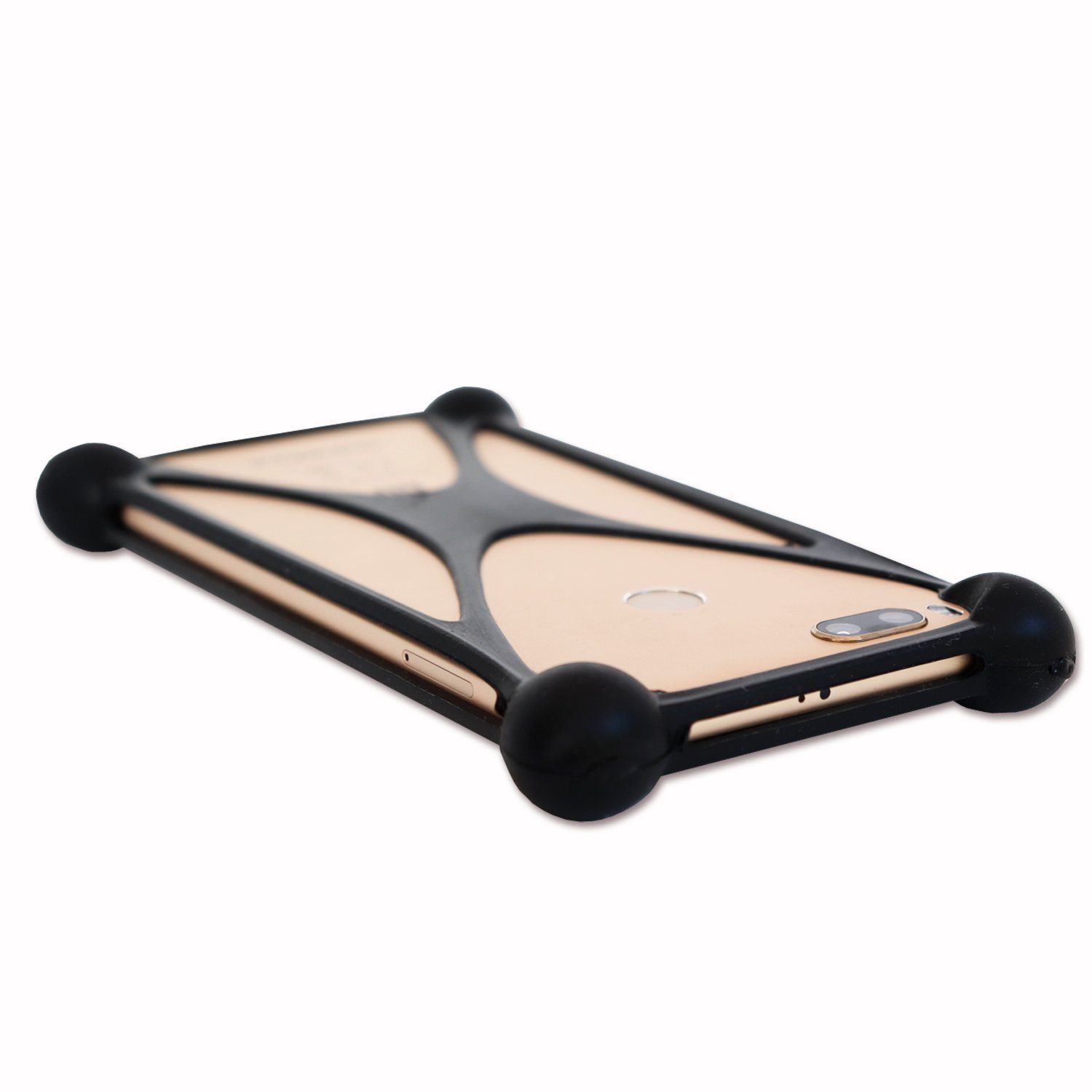 Custodia Bumper Antiurto In Silicone Rosso Per Kazam Trooper 650L | PH26, Angoli Rinforzati
