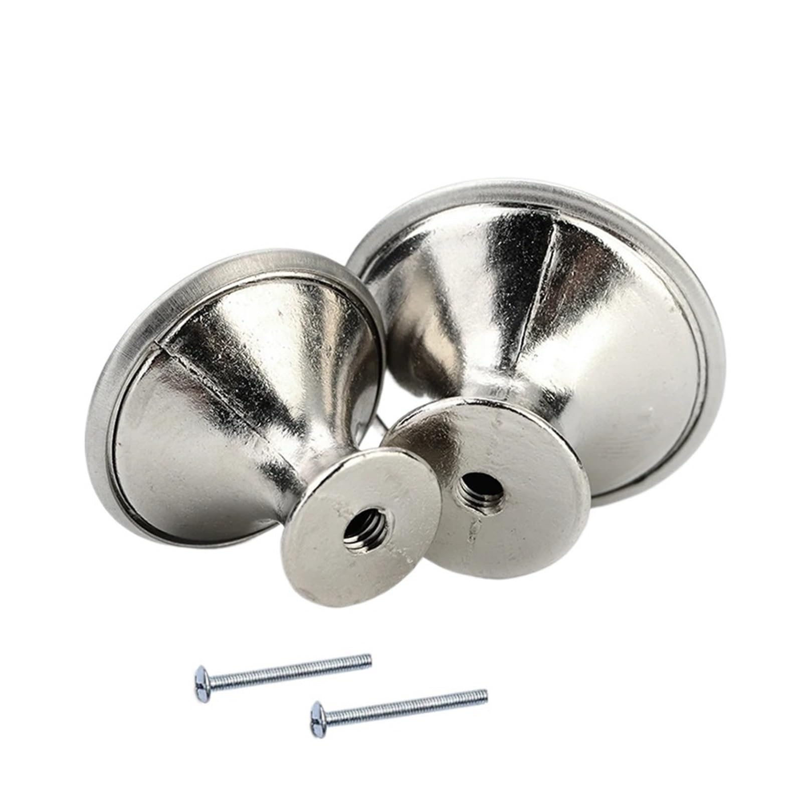 Boutons d'armoire ronds Lot de 12 poignées de tiroir de cuisine en acier inoxydable noir for meubles, armoire, commode, placard, porte, 24 mm, 28 mm (noir 28 mm)
