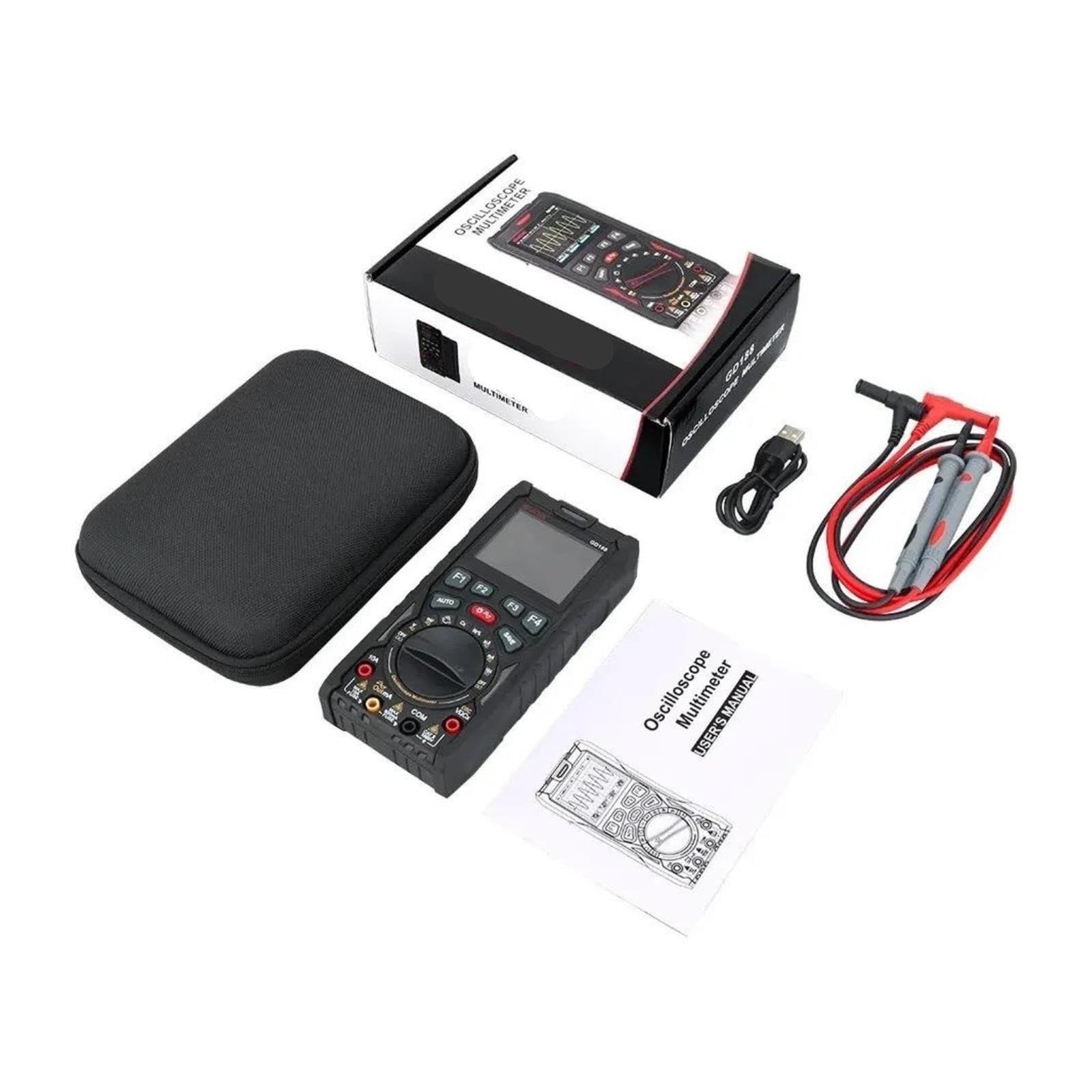 Osciloscopio, Osciloscopio digital 3 en 1 12MHz 50MS/s Multímetro Generador de señal Almacenamiento forma onda