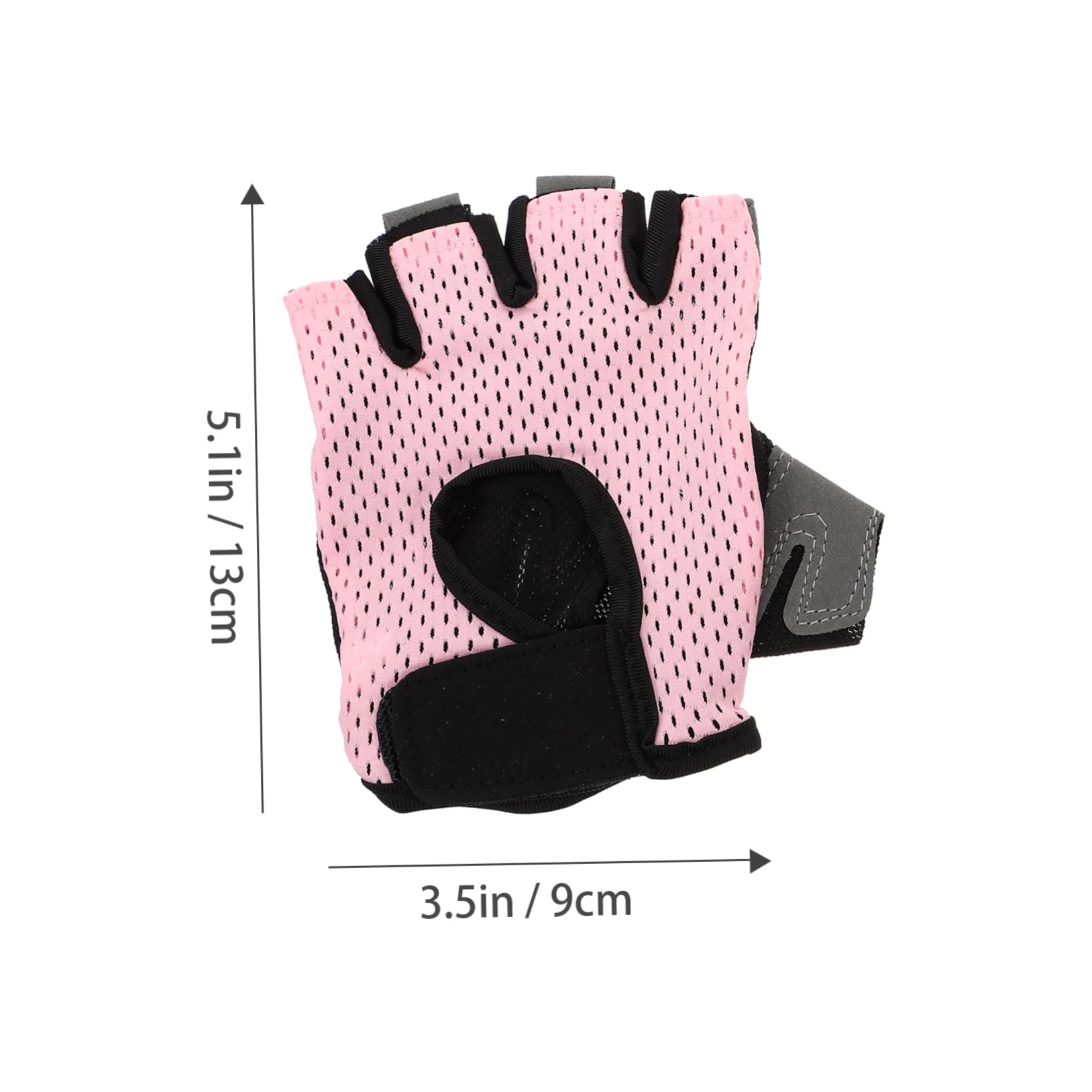 FOMIYES 1Pair Cycling Protective Gloves Shock Absorbing Half Finger Design for Sports Windproof Slip Nylon Bike Mittens Breathable Outdoor Fitness Gear