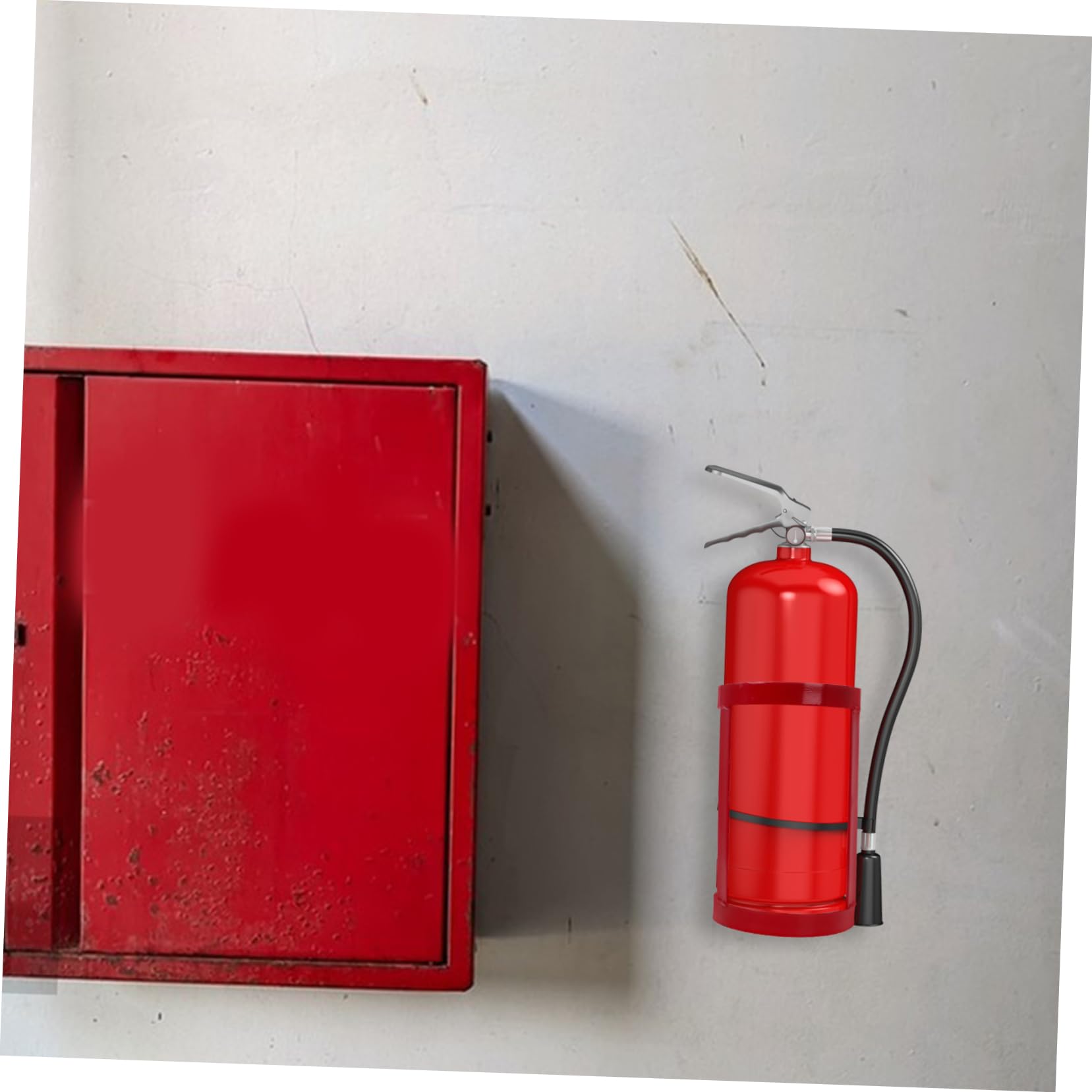 Supporto Rosso per Estintore in Ferro per Camion e Barche | Fissaggio Sicuro, Design Compatto, Installazione Semplice, Gabbia di Fissaggio per Uso Dedicato