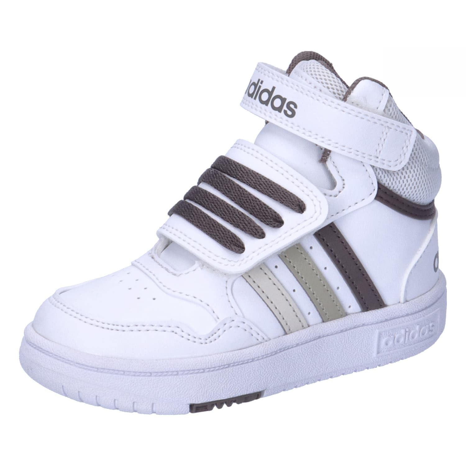 adidas Unisex Kids Hoops Mid Shoes, Cloud White/Orbit Grey/Putty Grey, 5 UK Child