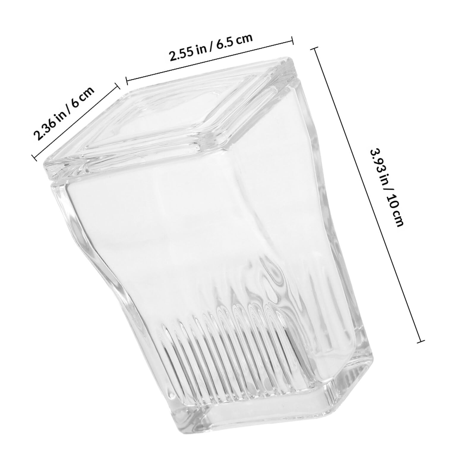 Färbegefäß Integrierter Halter für 9 Objektträger mit Deckel Hochtransparentes Glas Leicht zu Reinigen für Laborproben und Mikroskopische Anwendungen