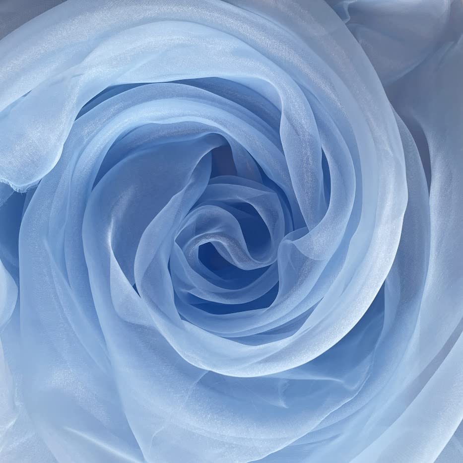 Megachest 145CM Wide Soft Organza Dress Fabric Fancy Costumes Decorations 50 Colors(Little boy Blue,10 Meters) โ image 1