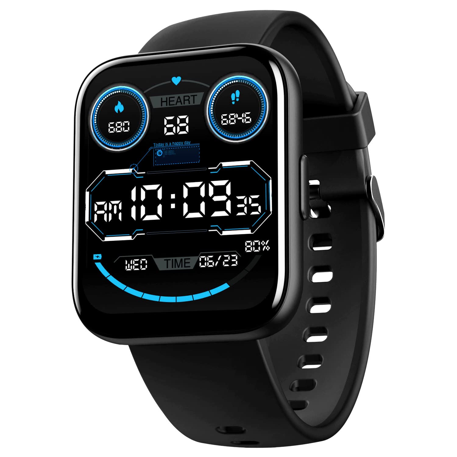 boAtWave Call Plus w/ 1.83" (4.6 cm) Hd Display, Advanced Bt Calling,Coins,Hindi&English Bilingual Support,10 Days Battery,100+ Sports Modes,Hr &Spo2(Active Black),Bluetooth