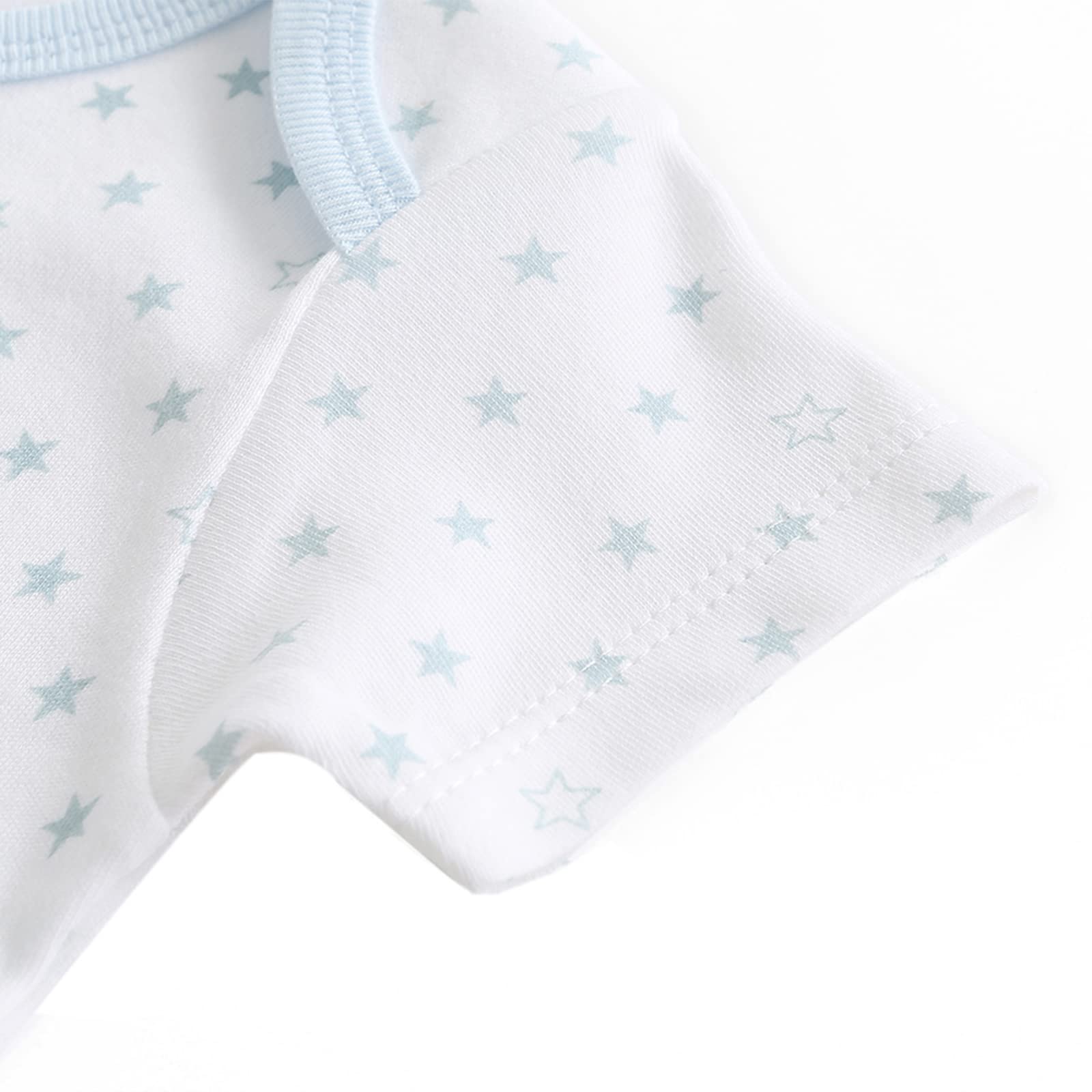 MAMIMAKA Body unisex per neonati, a maniche corte, in cotone, confezione da 5, per neonati e ragazze