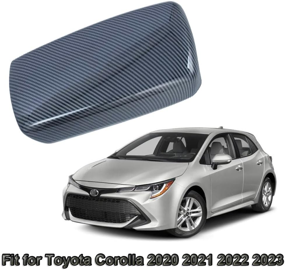 ABS Carbon Fiber Center Console Armrest Pad Cover Interior Decoration Trim Fit for Toyota Corolla 2020 2021 2022 2023