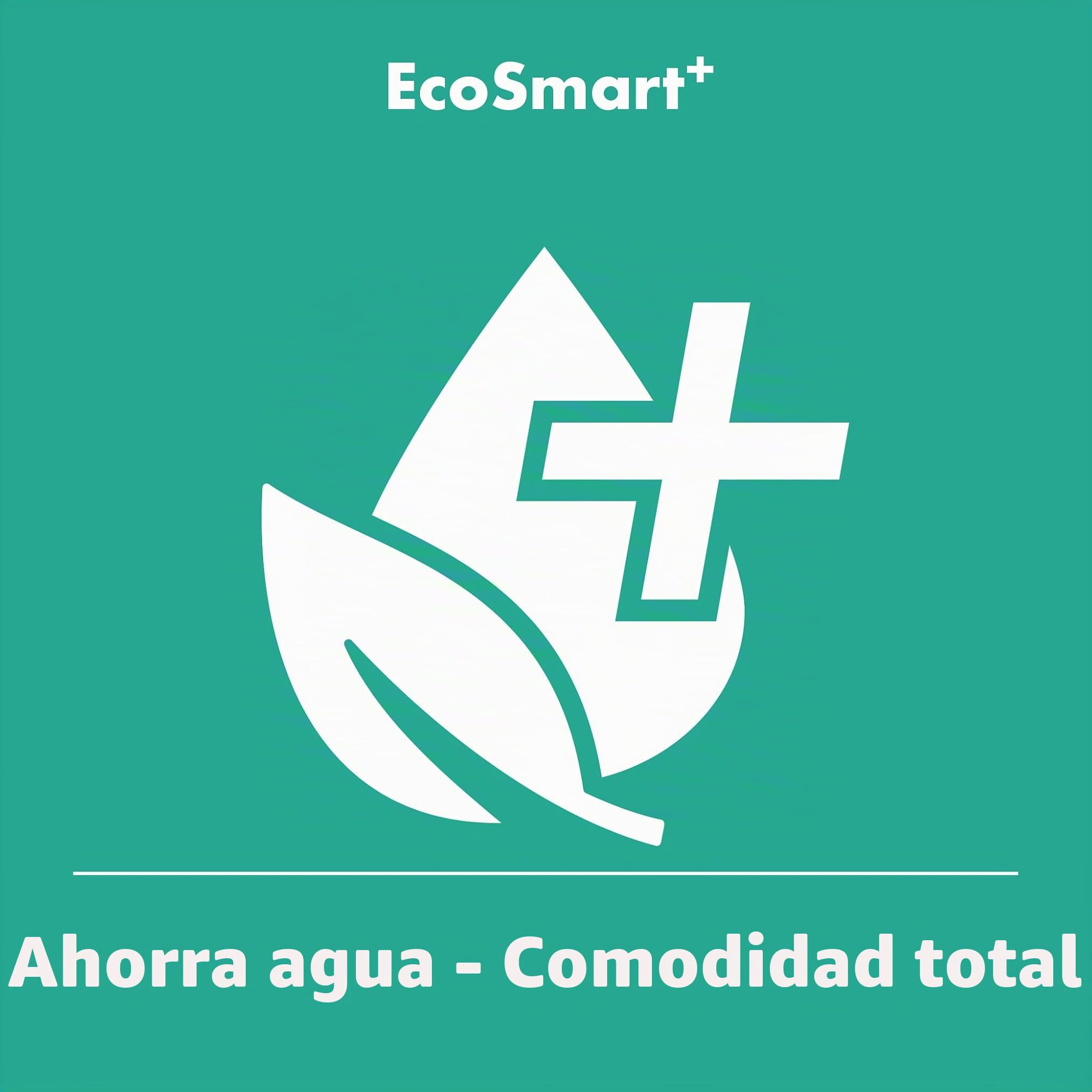 hansgrohe Pulsify S - ducha de mano ahorro de agua 5,4 l/min (EcoSmart+), alcachofa de ducha con 1 tipo de chorro (PowderRain), cabezal de ducha, con sistema antical, cromo, 24126000