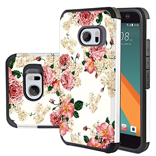HTC 10 Case, HTC M10 Case, Harryshell(TM) Shock Absorption Drop Protection Hybrid Dual Layer Armor Defender Protective Case Cover for HTC 10 / HTC One M10 (C-3)