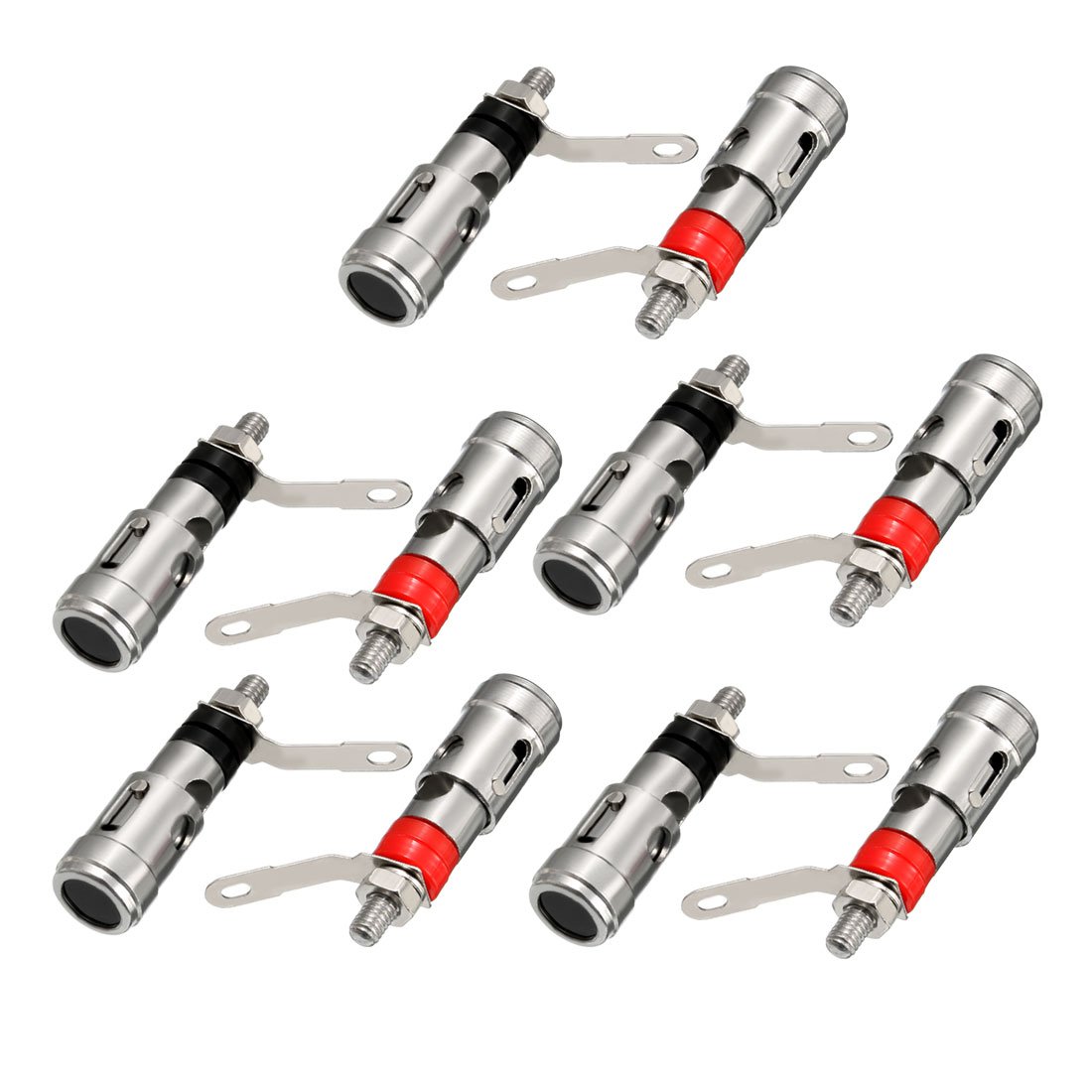 Sourcingmap 10 Pcs Binding Post M4 Threaded Diameter Spring Loaded ...