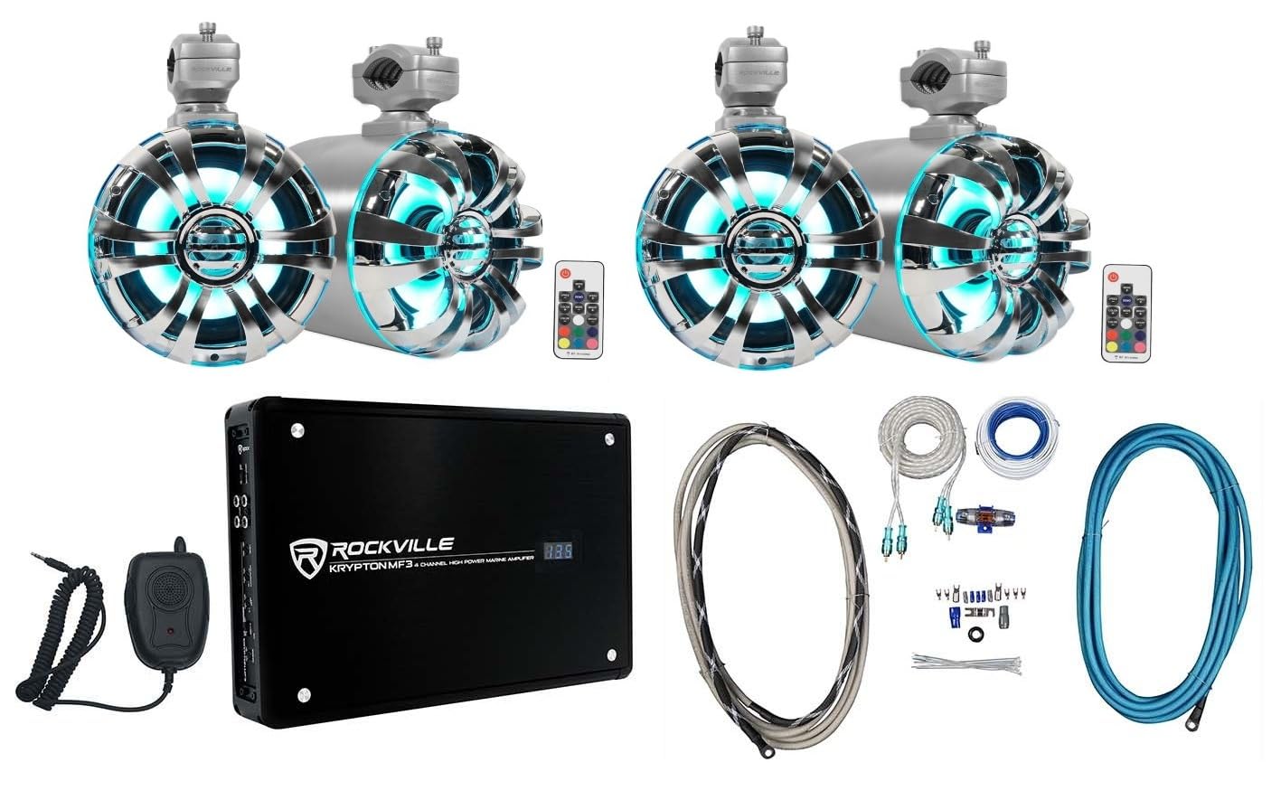 Amazon.com: Rockville WB65KLED Bundle: (2) Pair 6.5 in 600-Watt