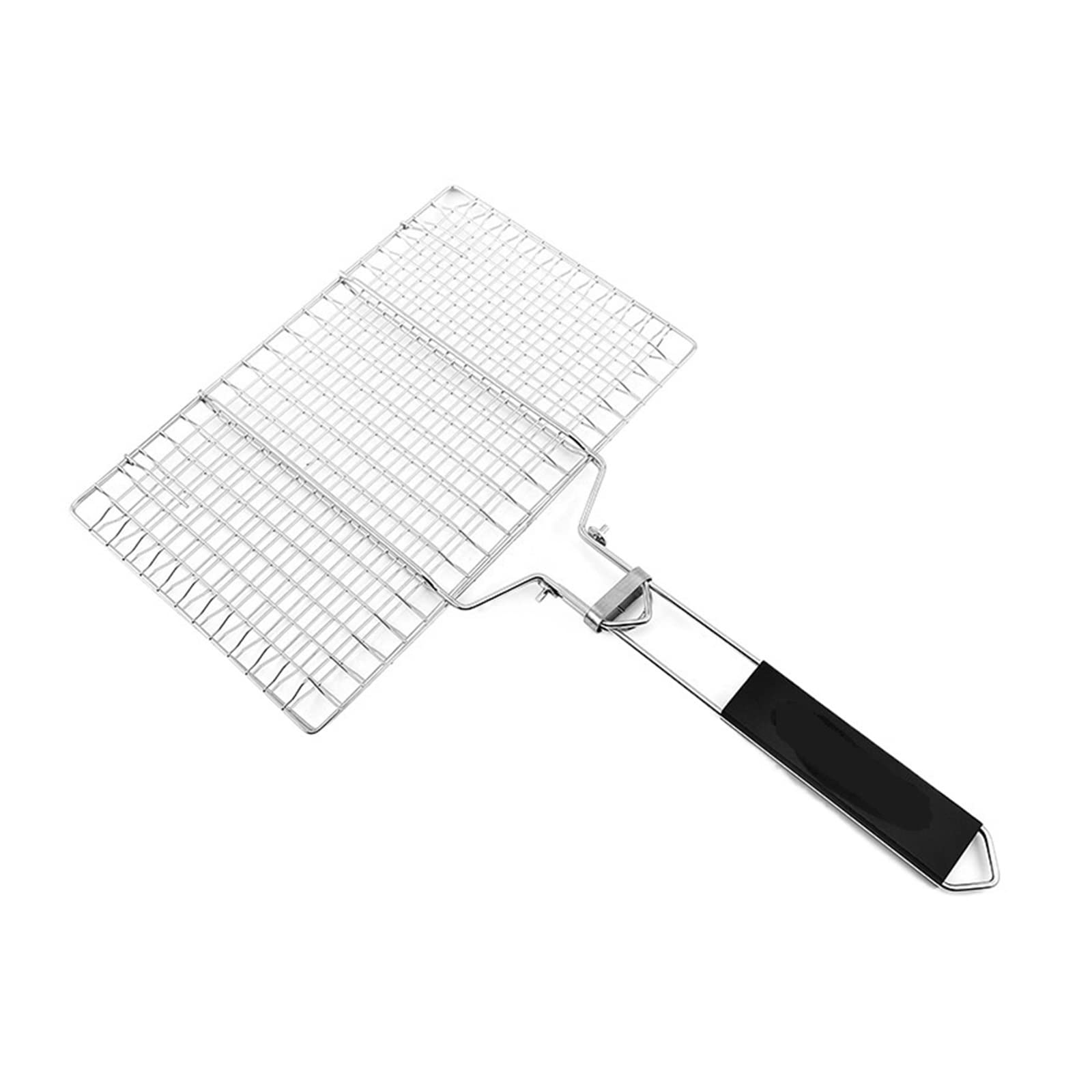 Cestello per grigliare cilindrico in rete metallic Cestello for griglia portatile Cestello for griglia in acciaio inossidabile Manico rimovibile Accessori for griglia Verdure for griglia all'aperto (