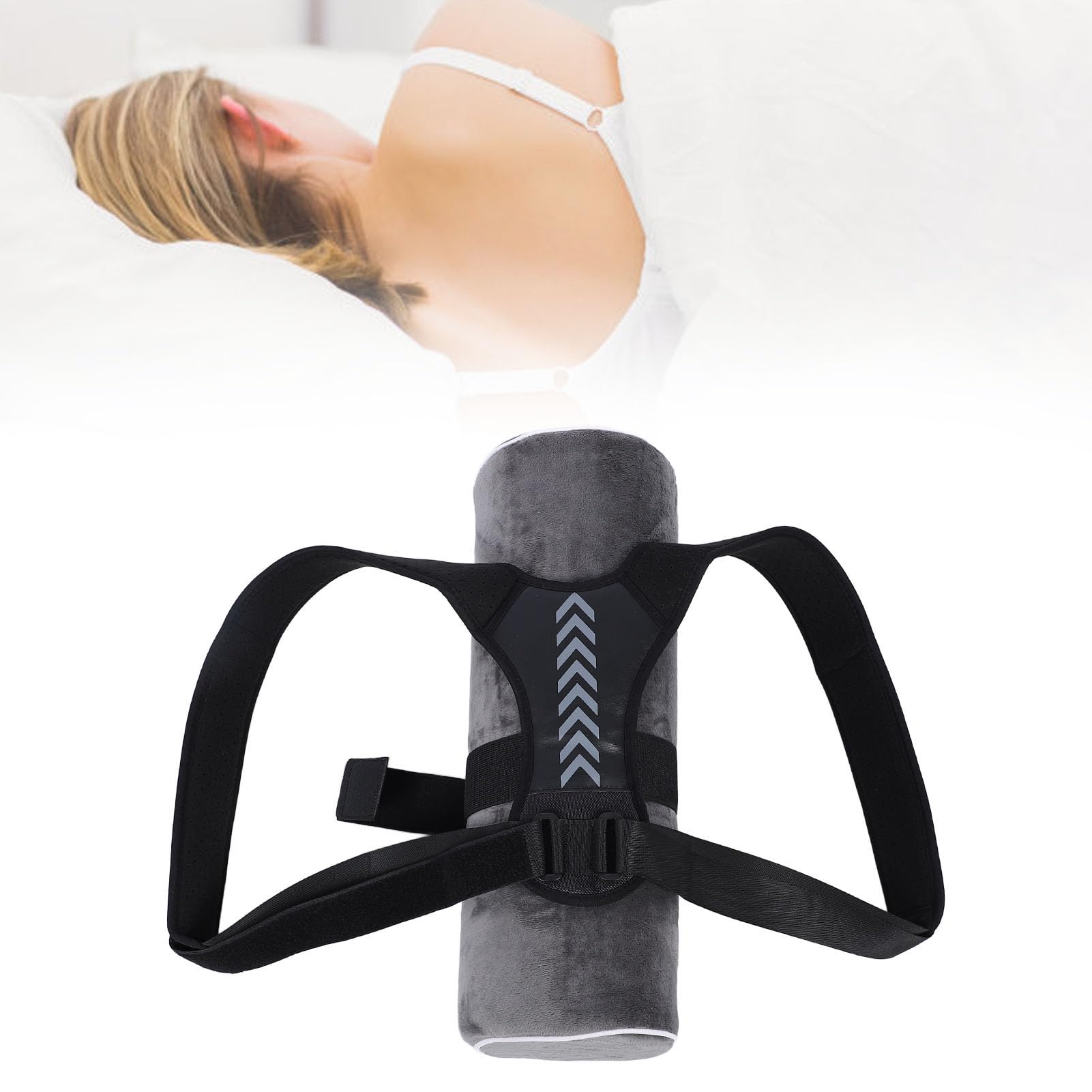 Zaino per Dormire Laterale per Apnea Notturna, Cuscini per Russare Posizione per Dormire sulla Schiena Antirussamento, Trainer per la Posizione di Sonno per Dormire (S 40 cm/15,7