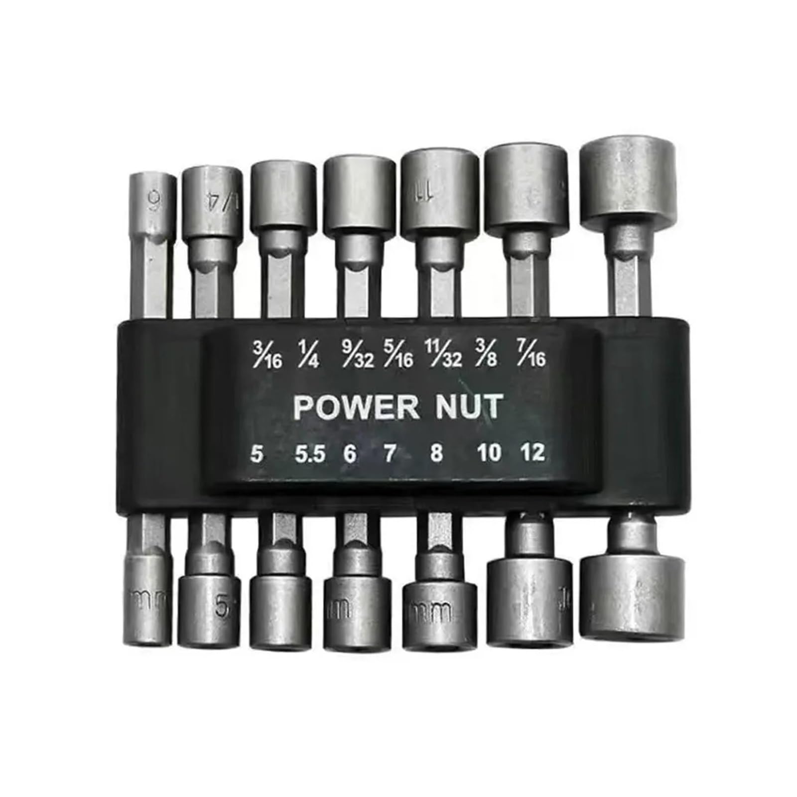 Cacciavite a bussola esagonale, punte da trapano, set di chiavi a bussola, adattatori for punte da trapano 9/14 pezzi(14 PCS)