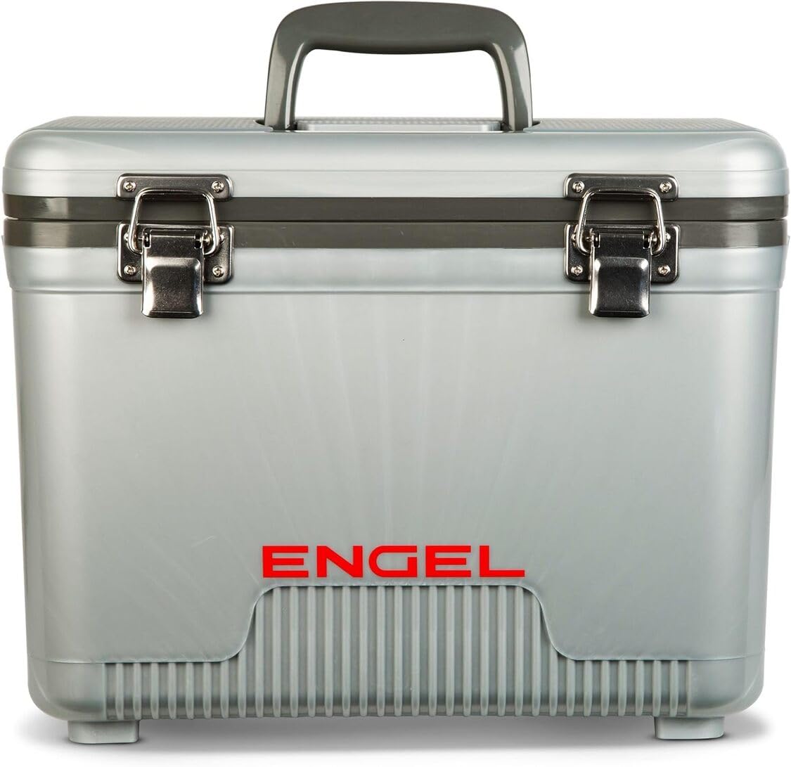 EngelCooler Box 12.3 L - Leak-Proof, Air Tight, Drybox Cooler for Camping, Fishing, Hiking,Picnic - Mini Ice Boxes Large Enough for 15 Cans, 38 x 25.4 x 28.5 CM Small Cool Box for Drinks and Food