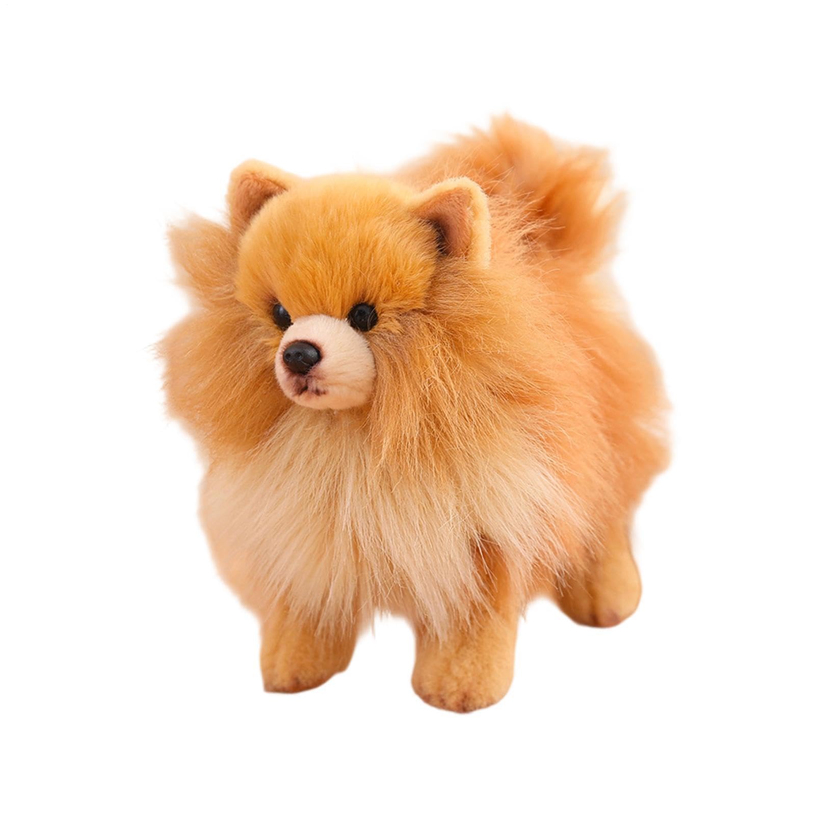 Perro de peluche de 22,86 cm, adorable, suave, realista para
