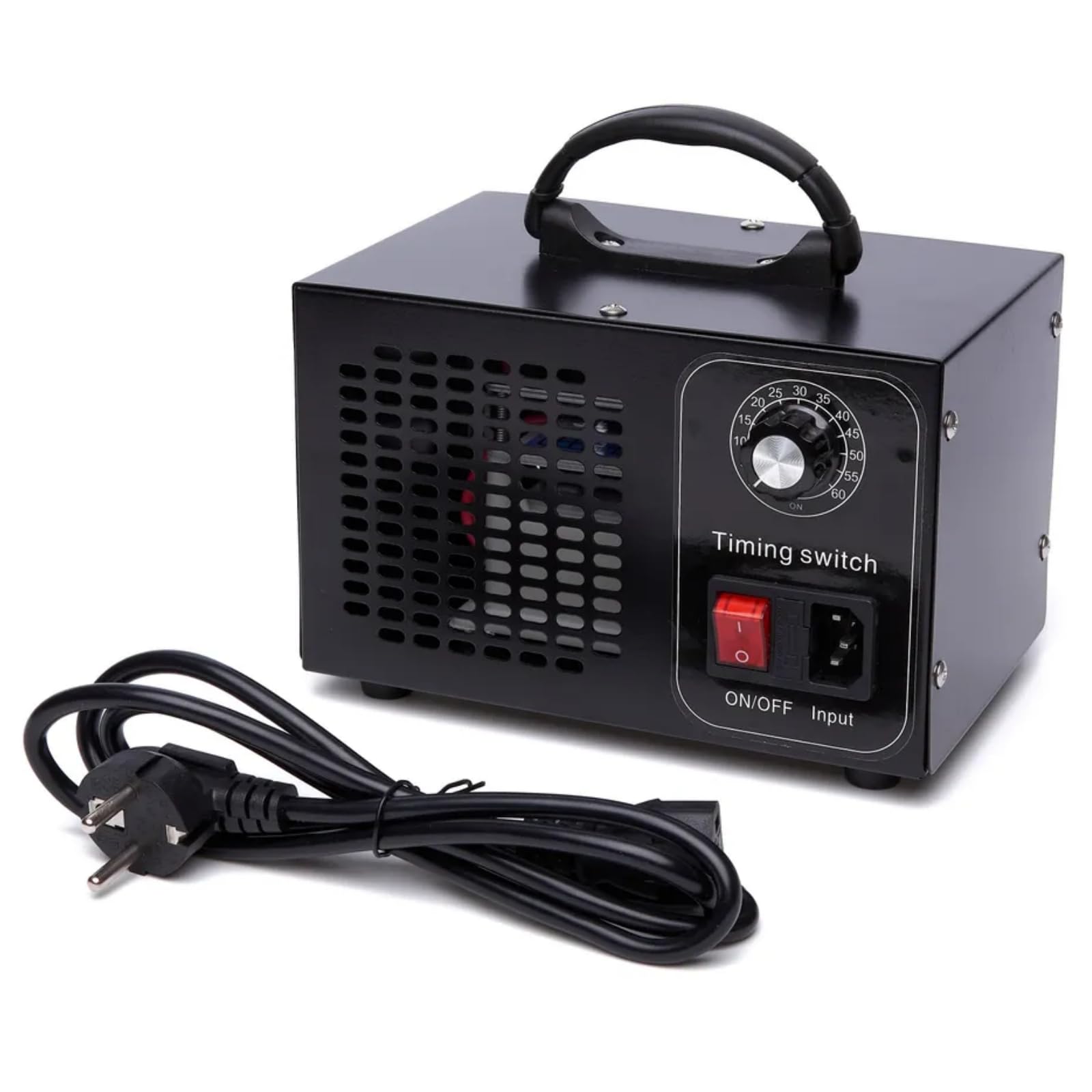Ozongenerator 60.000 Mg/h – Ozon Luftreiniger Mit Timer (120 Min) Für Räume Bis 400 M², Entfernt Gerüche & Desinfiziert | Für Auto, Wohnung, Küche
