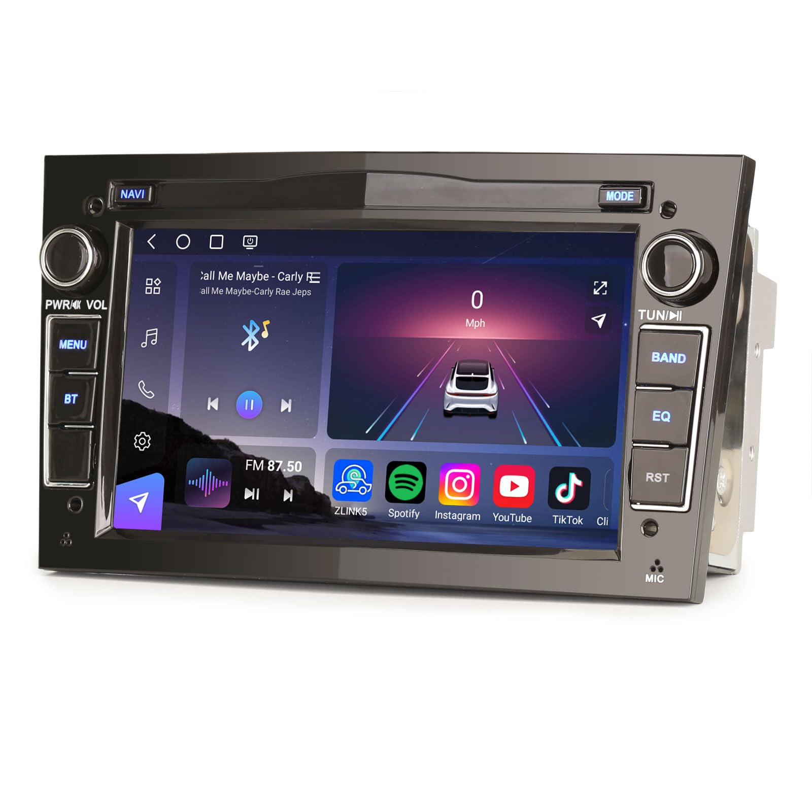 7" Qualcomm 8-núcleo 8GB+128GB Android 16 Radio Coche Bluetooth Pantalla para Opel Corsa C Corsa D Astra H Zafira Meriva Combo Signum GPS Navegador CarPlay Android Auto WiFi 4G DSP Dab+ RDS Canbus