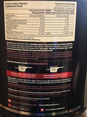 Hardline Whey 3Matrix Base 2300 Gr Çikolata