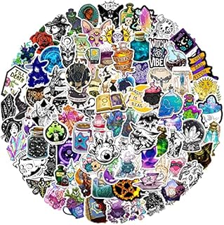 100 Pcs Apothecary Stickers Vinyl Magic Potions Witch Stickers for Skateboard Laptop Water Bottle Luggage Computer Car,Waterproof Aesthetics Pharmacist Graffiti Decals for Teens Adults Kids