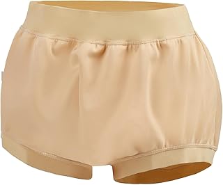 Adult Diaper Cover Waterproof, Reusable Incontinence Plastic Pants Underwear, High Waist Leakproof Absorbent Rubber