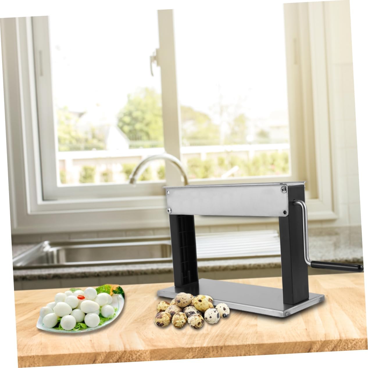 OUNONA Manual Quail Egg Peeler Food Grade Portable Household Eggshell Remover Tool for Easy Peeling Kitchen Gadget for Family Use