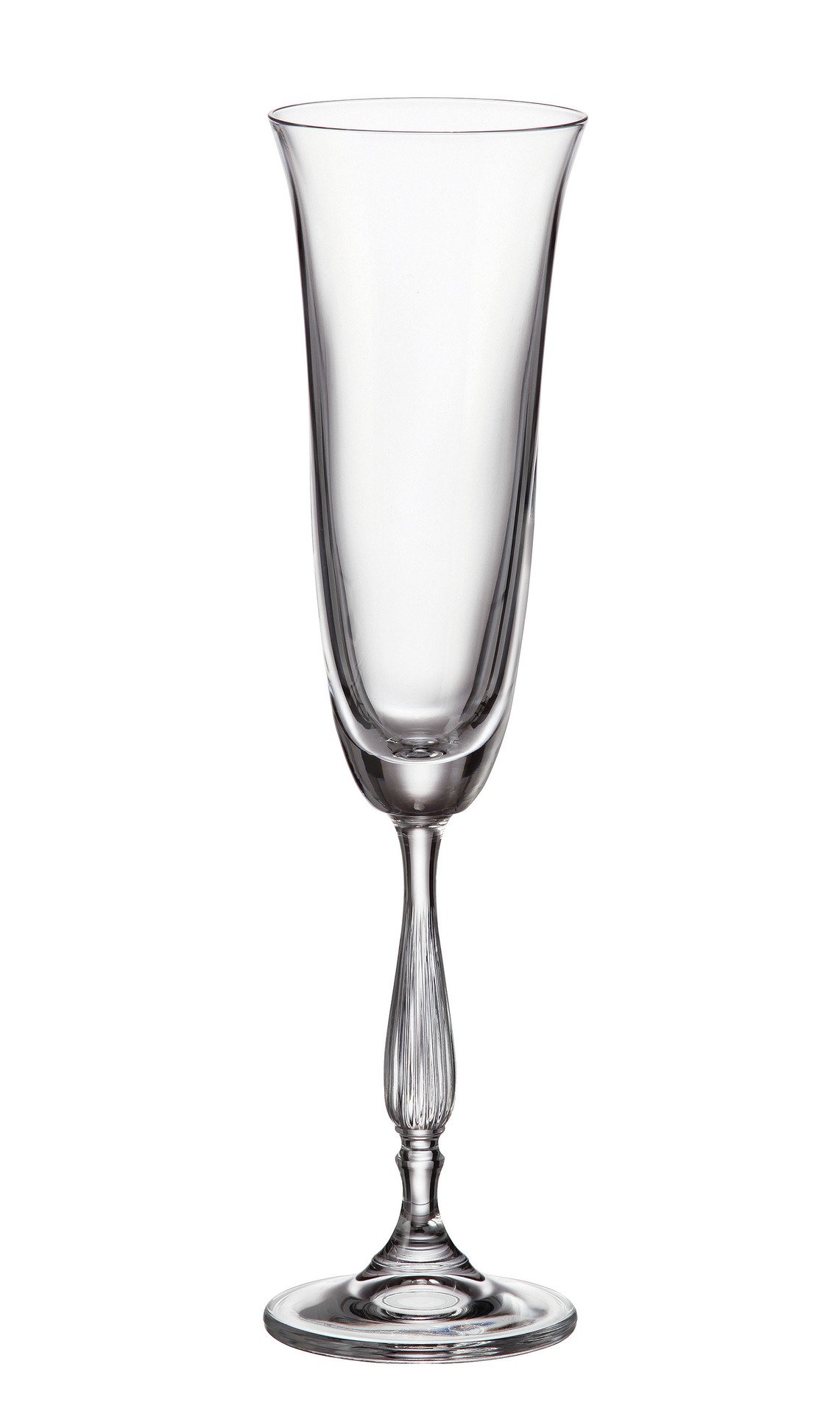 Red Vanilla RedVanilla Antik Fluted Champagne Glass 190mL, Set of 6, Clear