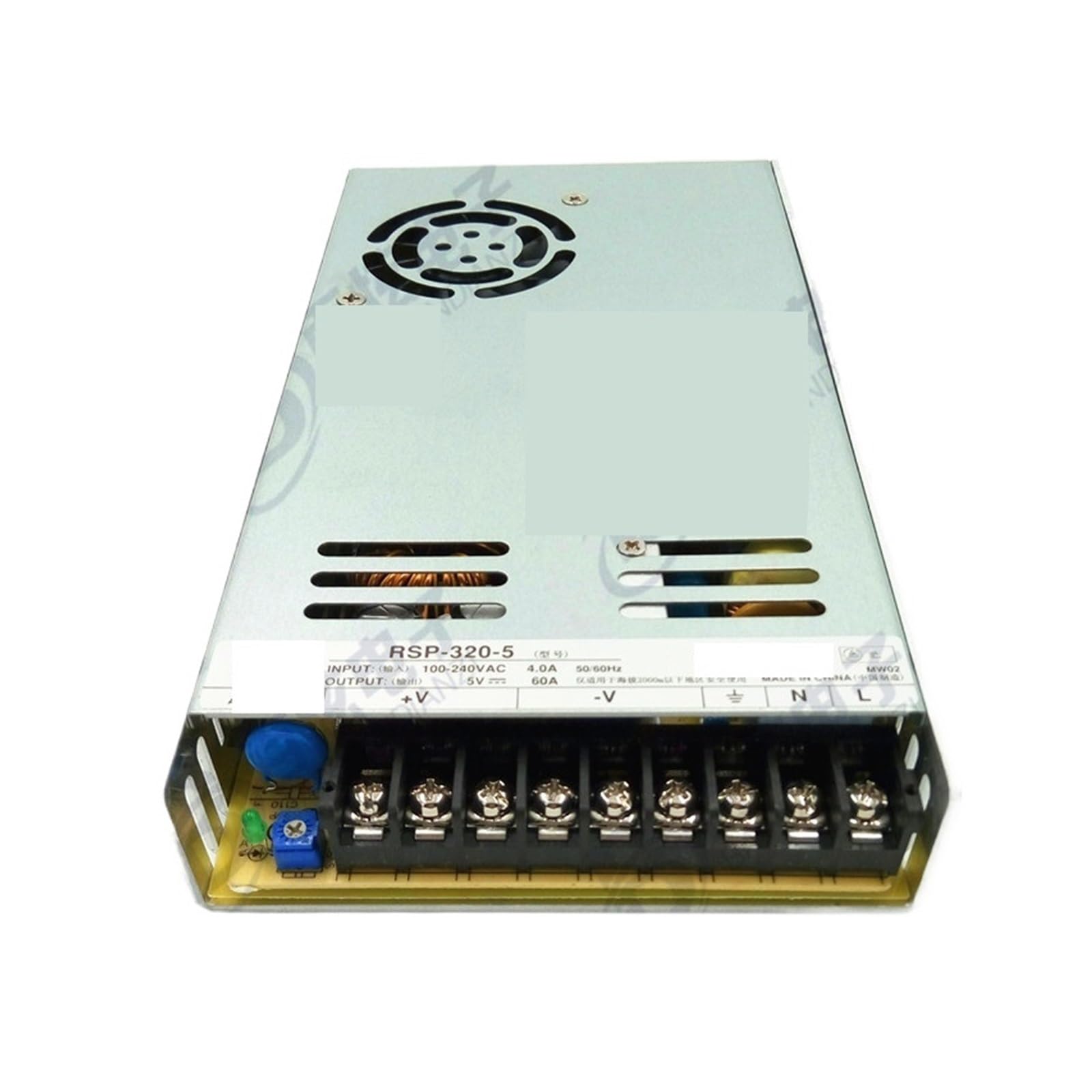 Alimentation mince RSP-320-5 5 V 60 A offre une régulation électrique haut de gamme