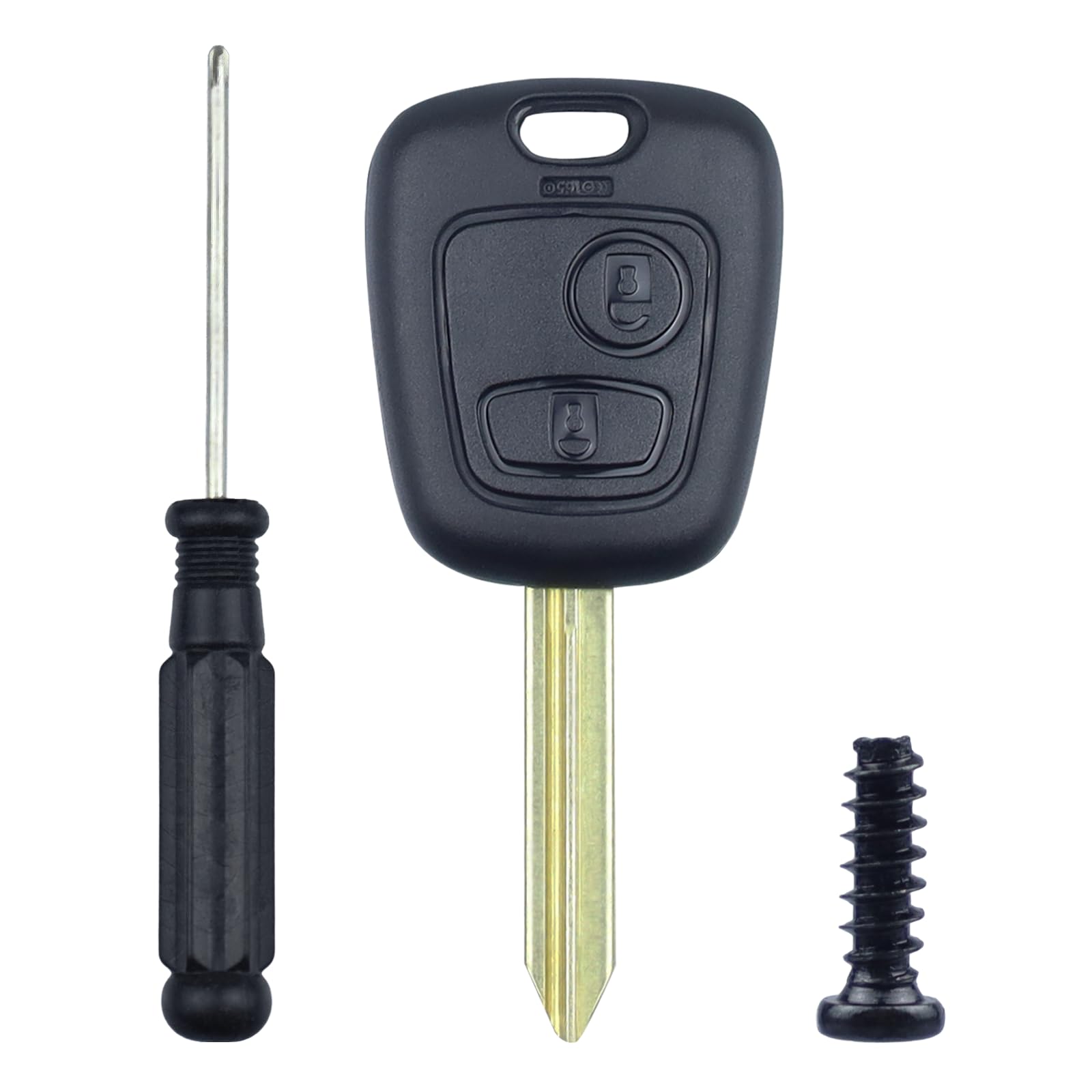 Coque De Télécommande De Clé Pour Citroën Saxo - 2 Boutons, Neuf, Marque ACS