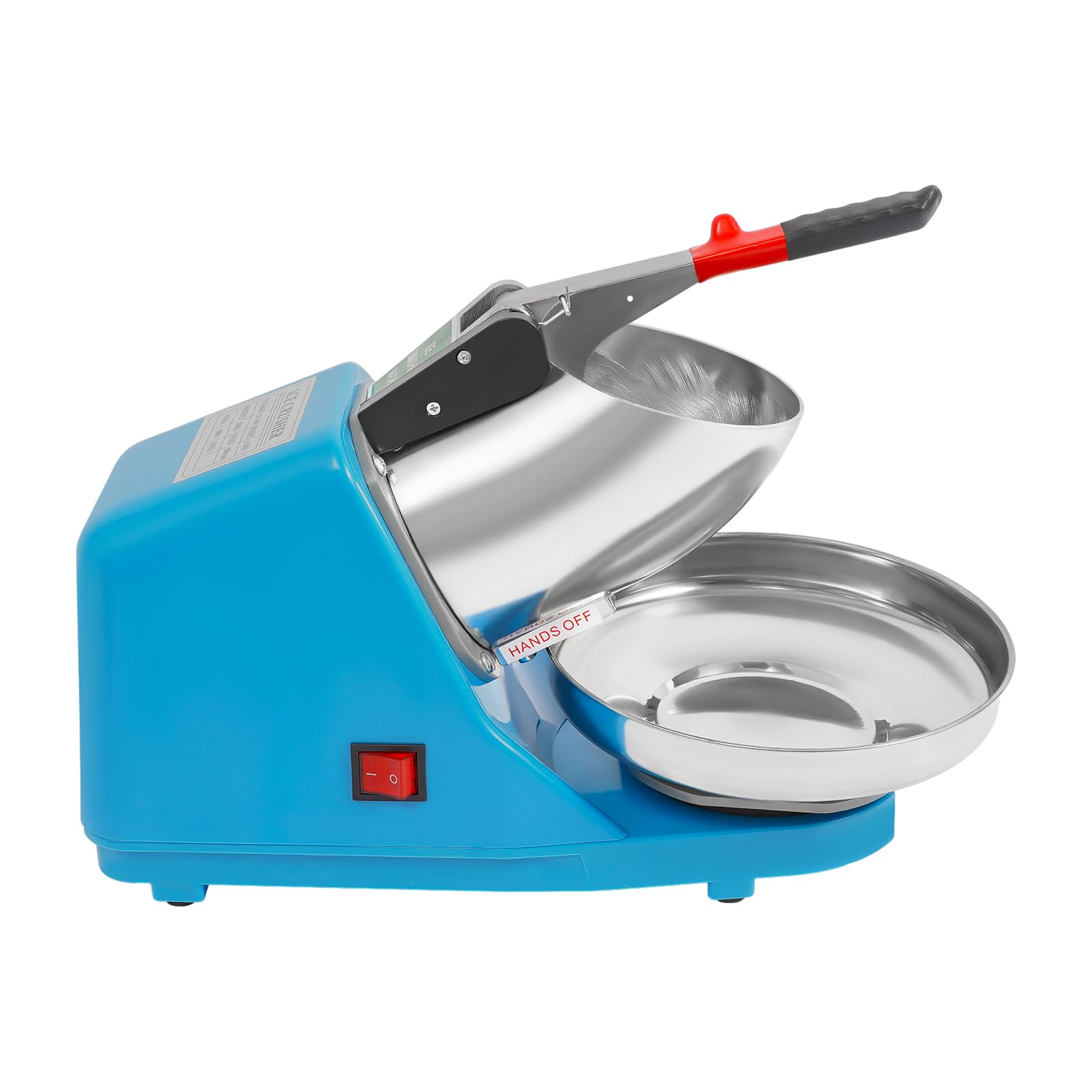 Elektrische Ice Crusher, 380W Eiszerkleinerer Smoothie-Maker 65kg Pro Stunde, Edelstahl Eiscrusher 2200Rpm für Zubereitung Kaltgetränken Milchtee Smoothies Milchshakes