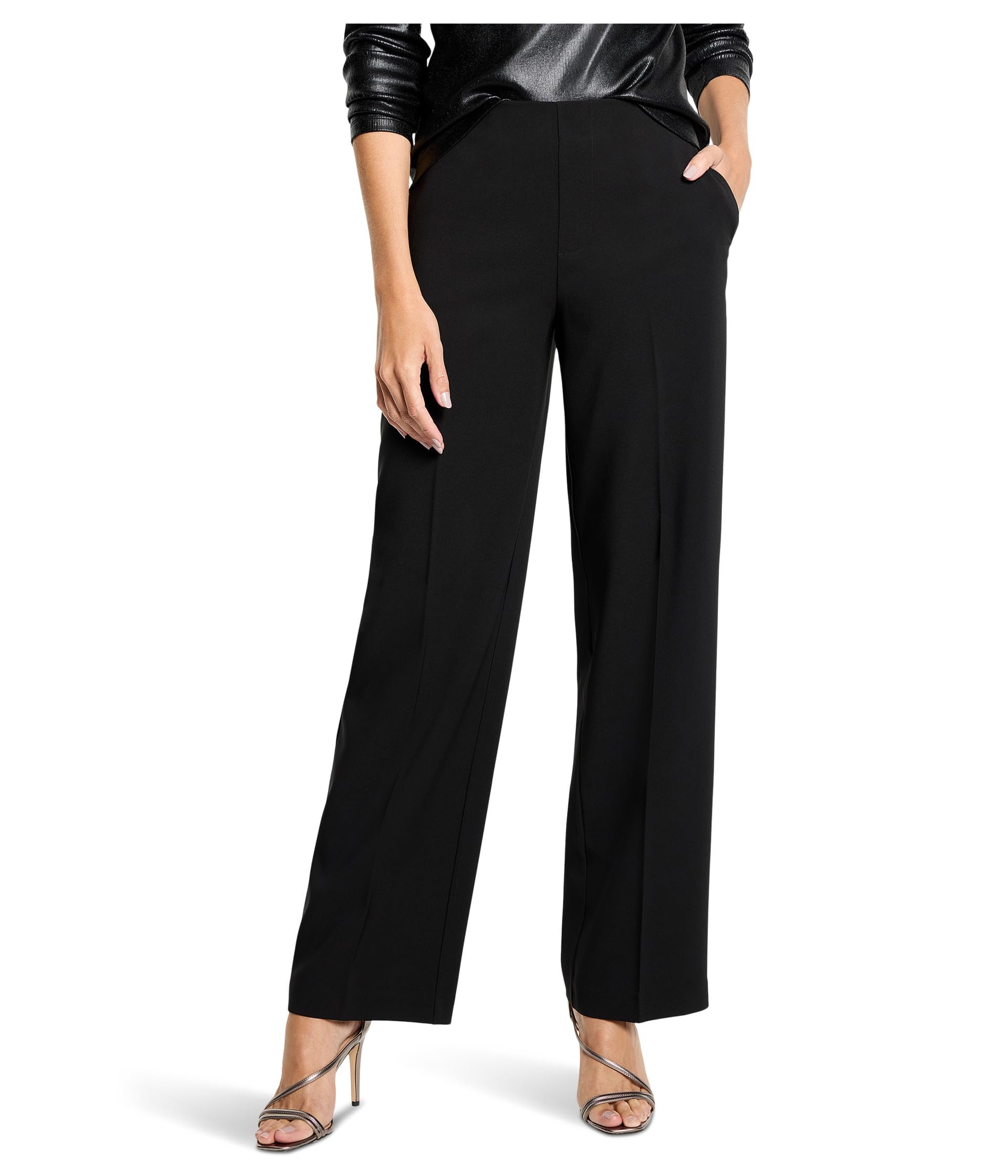 NIC Zoe Womens 31 Stretch Suiting Lenox Wide-Leg Pant