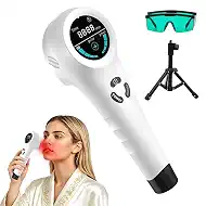 Red Light Therapy Device for Body Pain, Handheld Cold Therapy with 660nm & 808nm Dual Wavelengths, Portable Rechargeable Infrared Light Therapy for Joints & Muscles Relief, for Humans & Pets