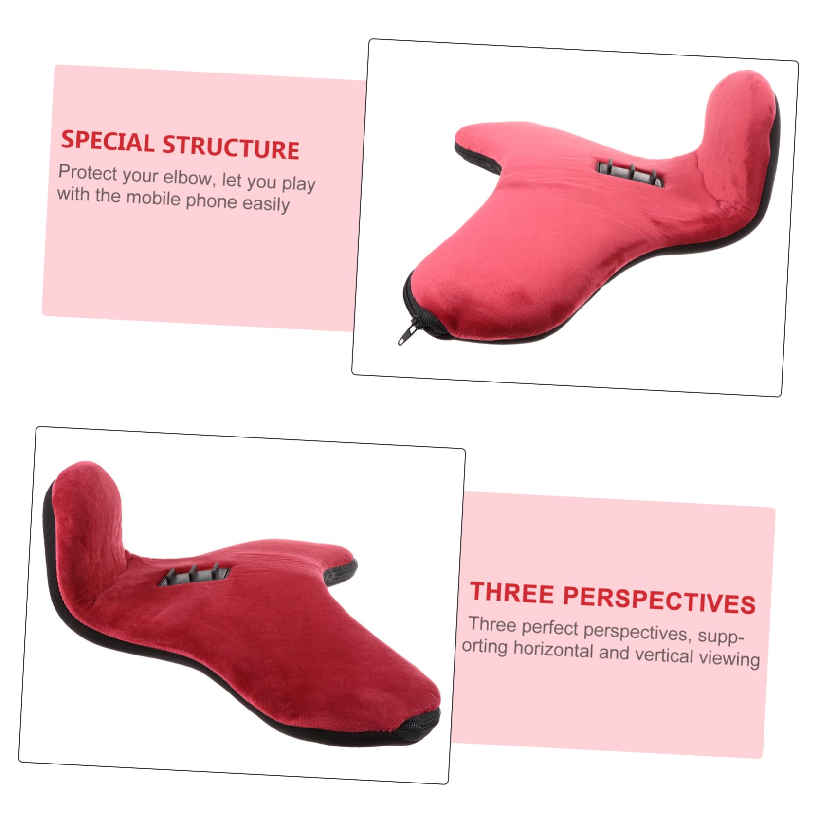 SECFOU Soporte para Teléfono y Tableta con Almohada Ergonómica Soporte De Escritorio para Ver Videos y Leer Compatible con Smartphones y Color