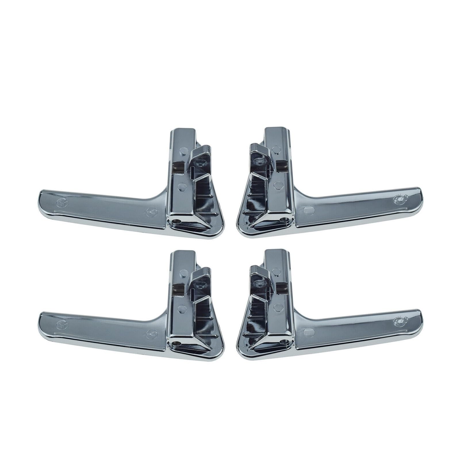 Gangxiao Front Rear Lh Rh 4Pc Interior Door Handle Cover Car Interior Door Handle Chrome Front Rear Left Right For Seat For Ibiza Iii For Cordoba For Vario 1999-2002 6K0837113 6K0837114(Front Rear Lh Rh 4Pc)