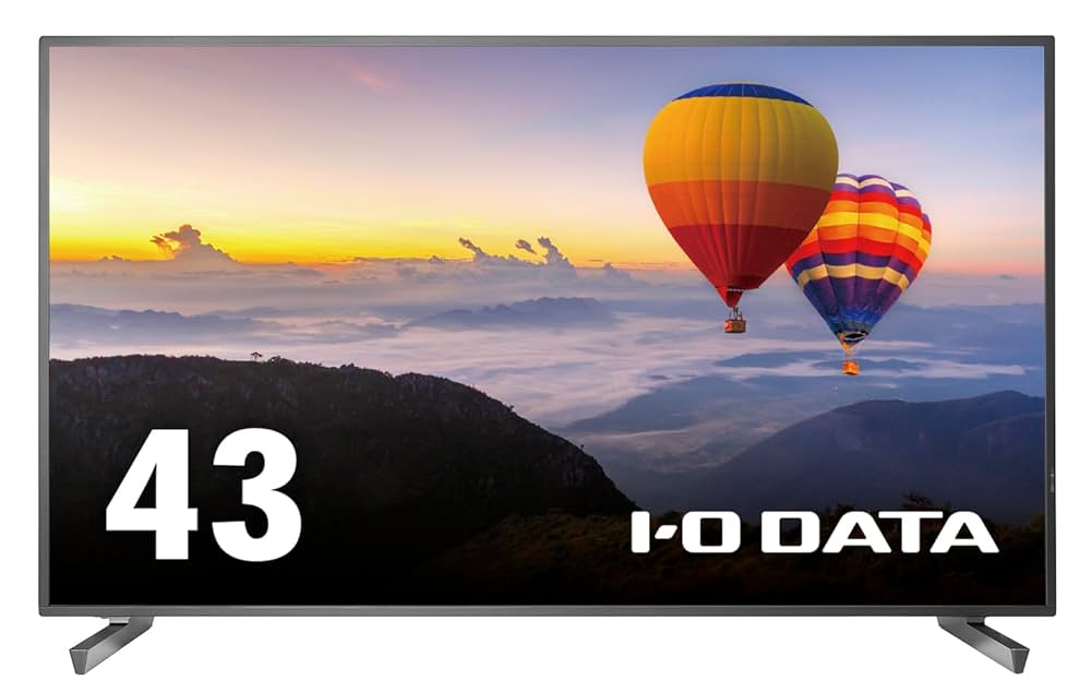 【メ0804-07】I-O DATA　液晶ディスプレイ　43型4Kワイド メ0804-07】I-O DATA 液晶ディスプレイ 43型4Kワイド - メルカリ