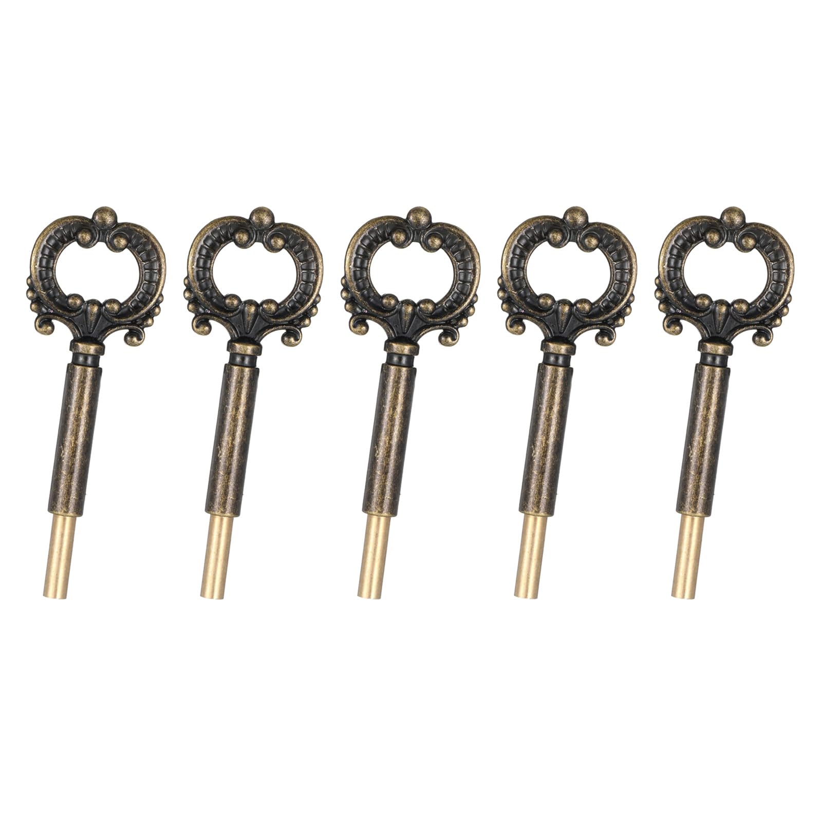 5Pcs Antique Lamp Switches Knobs Universals Standard Turn On/Off Light Switches Knobs for Most Lighting Fixtures Enduring Metal Socket Keys