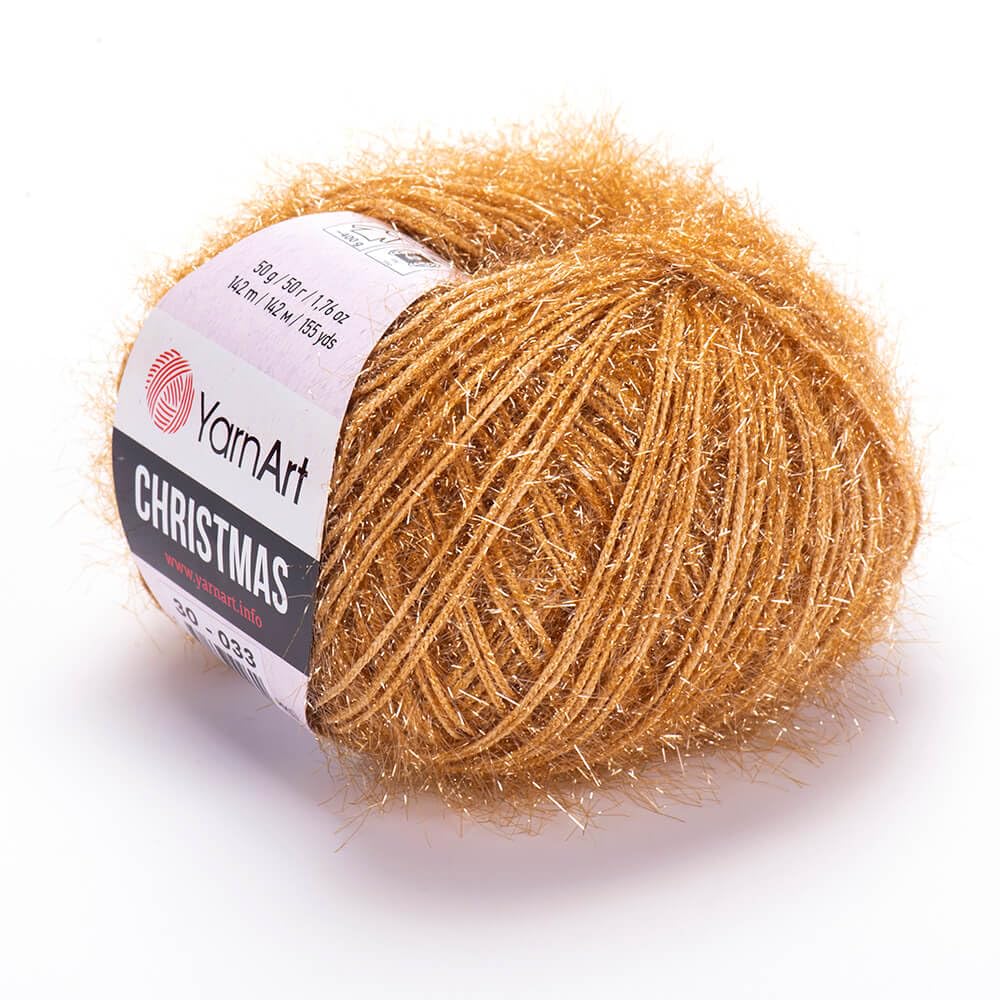 Yarnart Christmas Fantasy Sparkly Knitting Yarn, Metallic, Sparkle, Shiny, Eyelash, 100% Polyamide, 1.76 Oz, 155 Yds, 50 Grams, Amigurumi Yarn (30)