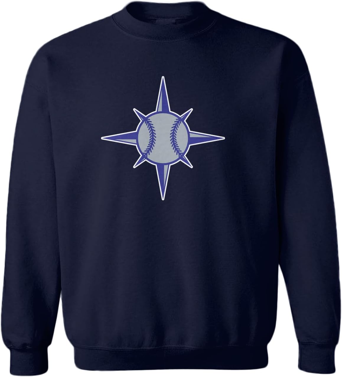 Compass Rose Baseball Seattle Sports Toddler Fleece Crewneck Sweater
