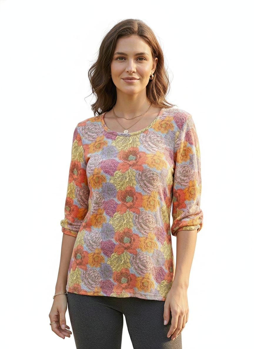 nicks design Women’s Woolen Top | Full Sleeve Round Neck Casual Wool Top-picture-39