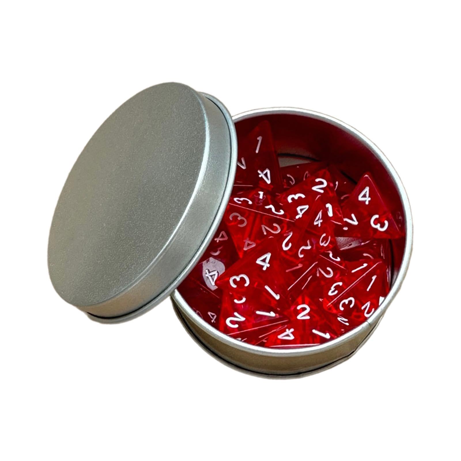 Amazon.com: 25x D4 Die Pack of 4 Sided Dice Collection Acrylic