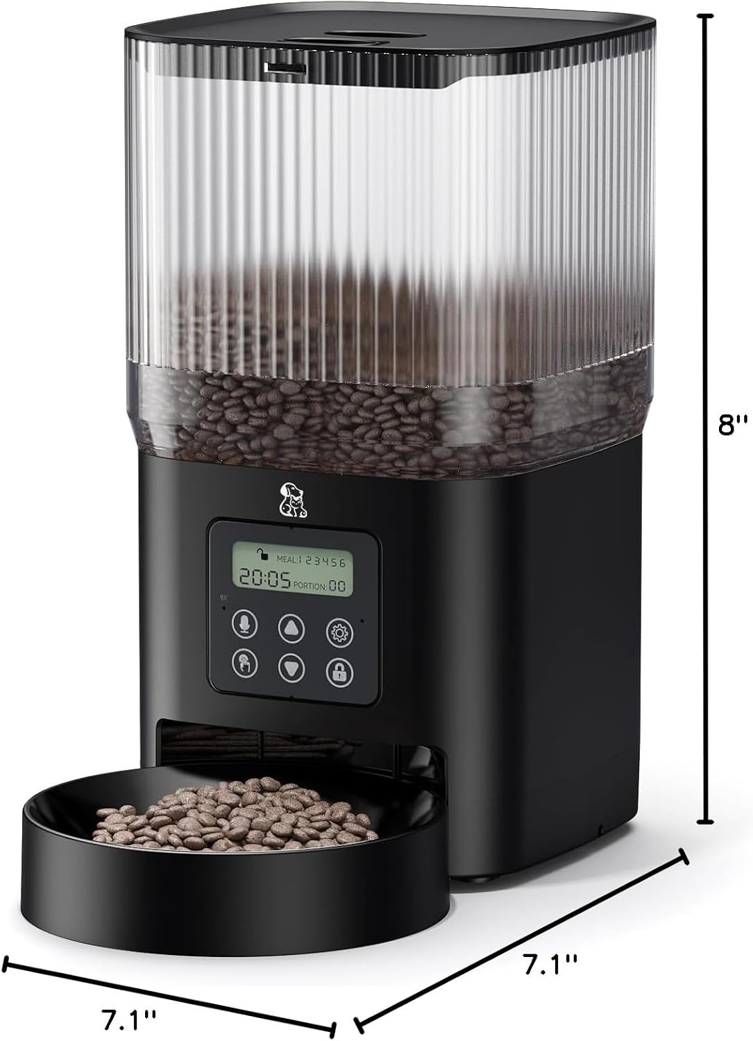 Dimensions of the Automatic Pet Feeder