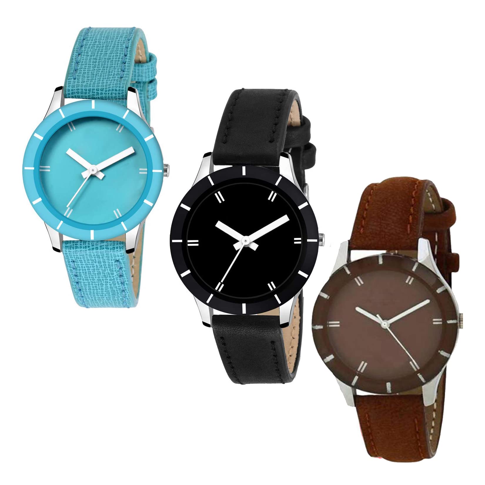 Acnos® Premium Verified Womens 3 Analogue Multicolour Dial Watch Combo Set - Pack of 3 (B07QMTPYWL) Amazon Price History, Amazon Price Tracker