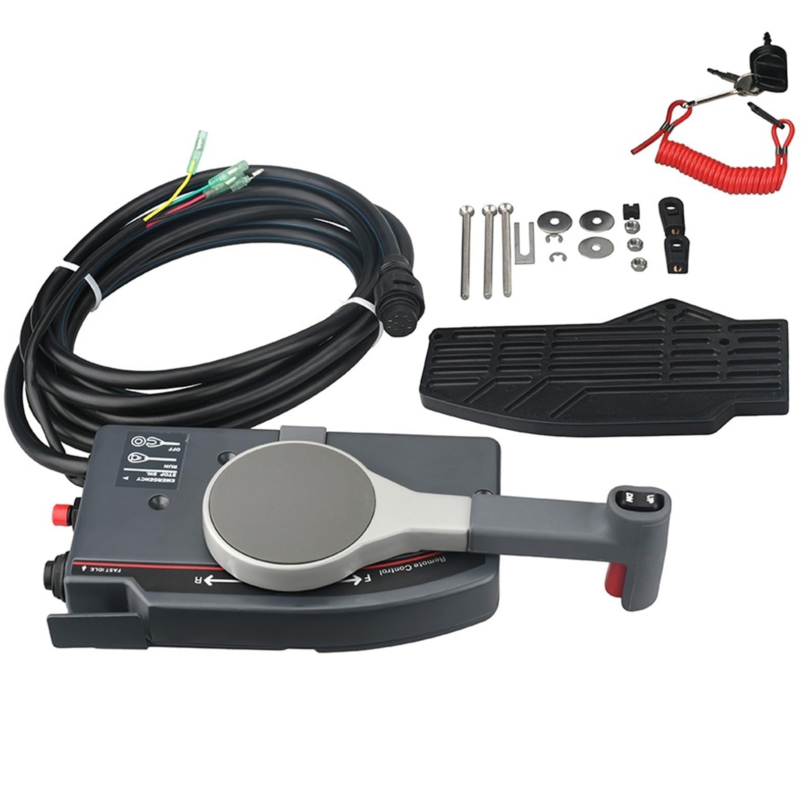 Boîtier de commande à distance for moteur hors-bord 703-48205-16-P, 703-48272-12 for bateau Y//a//m//a//h//a, 10 broches, ouverture par pression