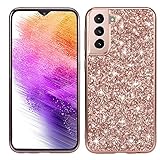 Glamour design glitterato per Samsung S21 Cover Silicone: aggiunge brillantezza al tuo smartphone con una finitura glitterata abbagliante e accattivante che brilla alla luce, perfetta per feste, uso quotidiano o foto
