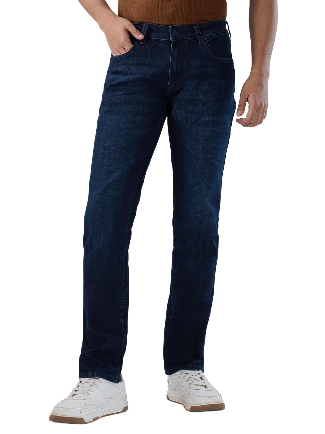 spykar Men Blue Regular Fit Mid-Rise Casual Jeans-picture-23